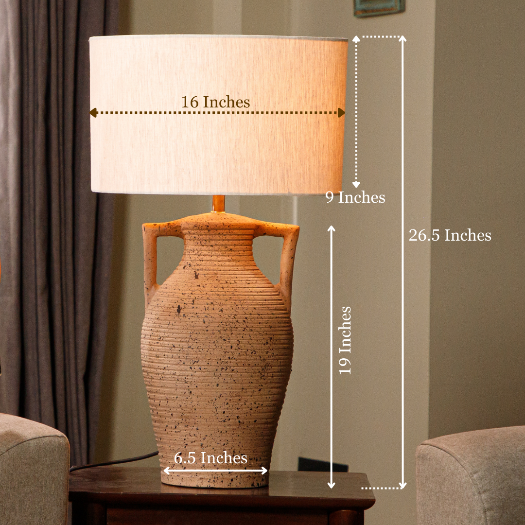 Terracotta Brown Table Lamp