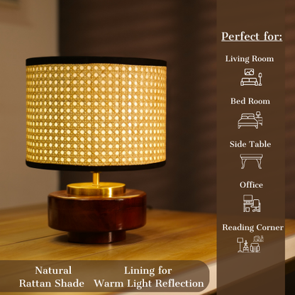 Mango Wood Table Lamps shade - RIO Collection