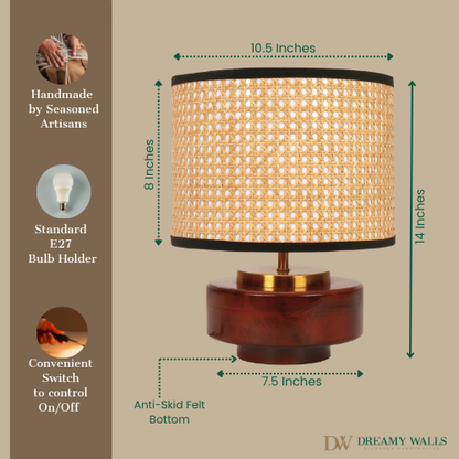 Mango Wood Table Lamps shade - RIO Collection