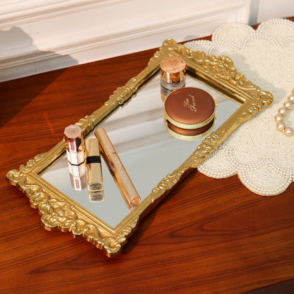 Gold Mirror Tray