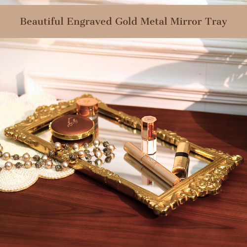 Gold Mirror Tray