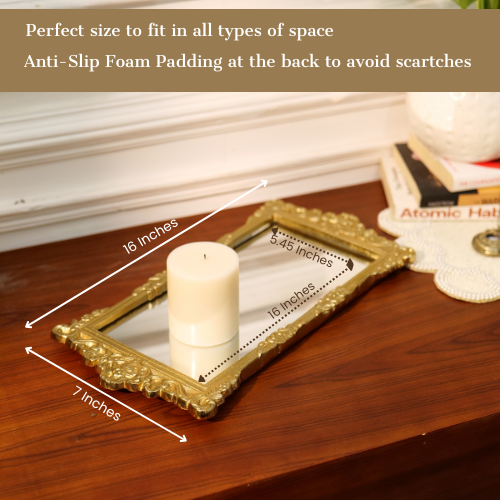 Gold Mirror Tray