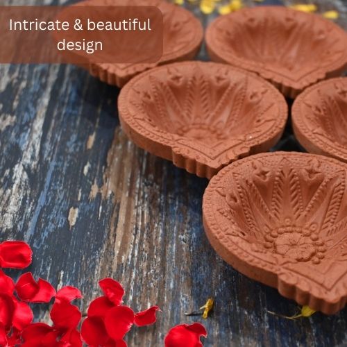 Terracotta Diya Set of 9