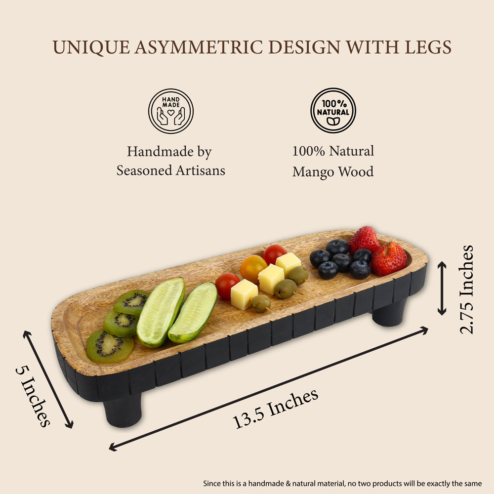 Wooden Asymmetric Platter