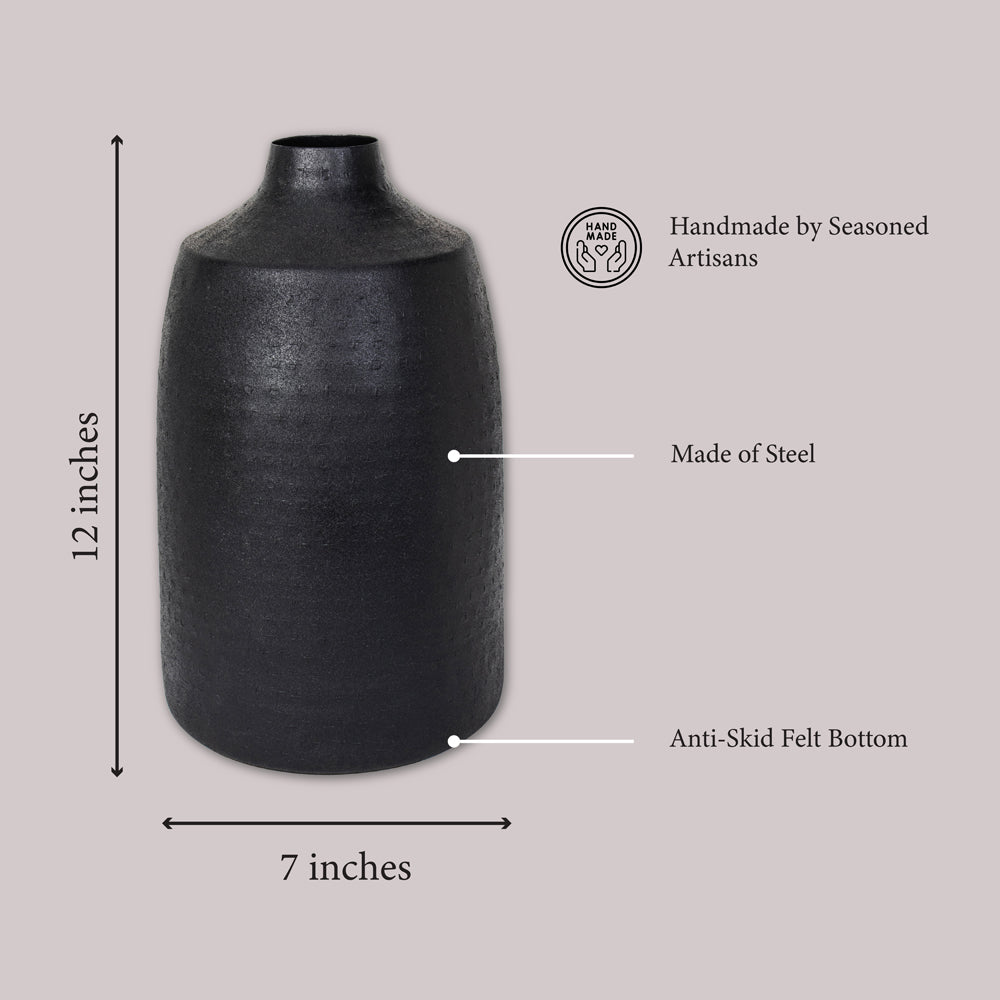 Black Tall Vase