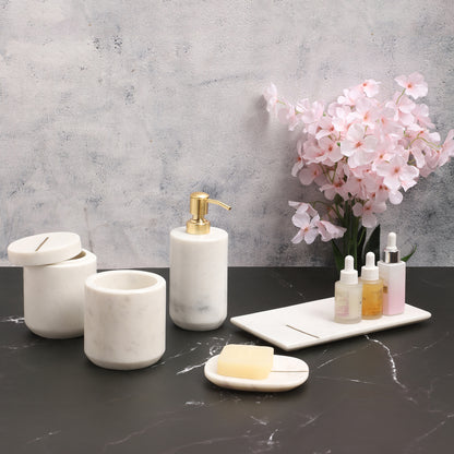 Marble Bathroom Accessories Set