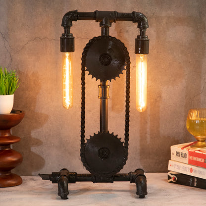 Industrial Mandala Table Lamp